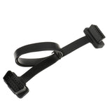 Maxbell 3x60cm OBD2 16 Pin Flat Noodle Male to Female Elbow Extension Diagnostic Cable