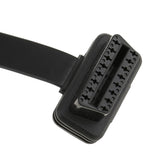 Maxbell 3x60cm OBD2 16 Pin Flat Noodle Male to Female Elbow Extension Diagnostic Cable
