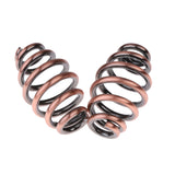 2 Piece Motorcycle 3'' 8cm Height Barrel Coiled Solo Seat Springs for Harley Bronze