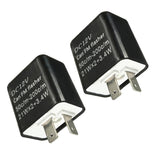 Maxbell 2x2Piece Motorcycle 12V 2 PIN Turn Signal LED Flasher Blinker Adjustable Relay