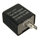 Maxbell 2x2Piece Motorcycle 12V 2 PIN Turn Signal LED Flasher Blinker Adjustable Relay