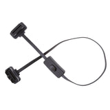 Maxbell 10x16 Pin M to F With Switch OBD2 Cord Extension Cable Adapter Connector On/Off