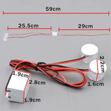 Maxbell 3x12-85V Car Truck Flashing Emergency Warning LED Strobe Lights Flasher Blue