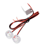 Maxbell 2x12-85V Car Truck Flashing Emergency Warning LED Strobe Lights Flasher Blue