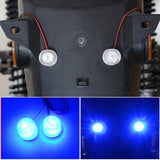 Maxbell 2x12-85V Car Truck Flashing Emergency Warning LED Strobe Lights Flasher Blue