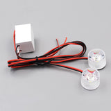 Maxbell 2x12-85V Car Truck Flashing Emergency Warning LED Strobe Lights Flasher Blue