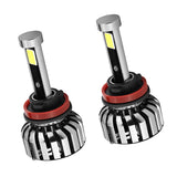 Maxbell 1 Pair N7 H11 4-LED Headlight Headlamps Bulbs Conversion Kit 6000K Pure White