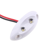 Maxbell 2xMarine Boat RV White LED Interior Courtesy Light Caravan Walkway Stair 12V