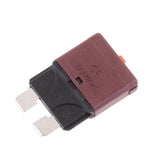 Maxbell 2x28V/5A Auto Marine Resettable Mini Blade Fuse Manual Circuit Breaker - Pink 32v 10A Brown