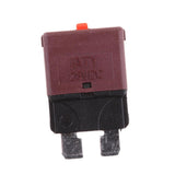 Maxbell 2x28V/5A Auto Marine Resettable Mini Blade Fuse Manual Circuit Breaker - Pink 32v 10A Brown