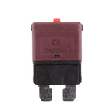 Maxbell 2x28V/5A Auto Marine Resettable Mini Blade Fuse Manual Circuit Breaker - Pink 32v 10A Brown