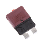 Maxbell 2x28V/5A Auto Marine Resettable Mini Blade Fuse Manual Circuit Breaker - Pink 32v 10A Brown