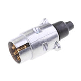 Maxbell 2xTowing Electrics 7 Pin Aluminum Plug for Car Trailer Caravan Lights - EU