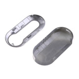 Maxbell 9xPlastic Cars Remote Flip Key Fob Shell Case Cover Replacement for Fiat 500