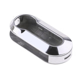 Maxbell 3xPlastic Cars Remote Flip Key Fob Shell Case Cover Replacement for Fiat 500