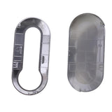 Maxbell 2xPlastic Cars Remote Flip Key Fob Shell Case Cover Replacement for Fiat 500