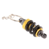 Maxbell 3xUniversal Metal Motorcycle Shock Absorber Shape Key Chain Ring - Black+Gold