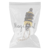 Maxbell 3xUniversal Metal Motorcycle Shock Absorber Shape Key Chain Ring - Black+Gold