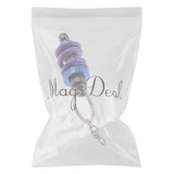 Maxbell 3xUniversal Metal Motorcycle Shock Absorber Shape Key Chain Ring - Purple+Blue