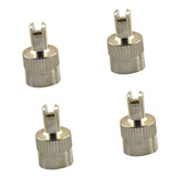Maxbell 15x4 Pieces Motorcyle Car Slotted Head Valve Stem Caps for Core Remover Tool