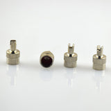 Maxbell 4x4 Pieces Motorcyle Car Slotted Head Valve Stem Caps for Core Remover Tool