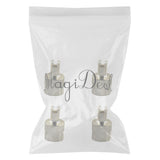 Maxbell 4x4 Pieces Motorcyle Car Slotted Head Valve Stem Caps for Core Remover Tool