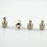 Maxbell 10x4 Pieces Motorcyle Car Slotted Head Valve Stem Caps for Core Remover Tool