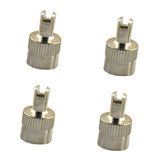 Maxbell 10x4 Pieces Motorcyle Car Slotted Head Valve Stem Caps for Core Remover Tool