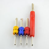 Maxbell 2x4 Pieces Dual Head Car Truck Tire Valve Stem Core Remover Repair Wrench Tool