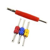 Maxbell 2x4 Pieces Dual Head Car Truck Tire Valve Stem Core Remover Repair Wrench Tool