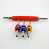 Maxbell 2x4 Pieces Dual Head Car Truck Tire Valve Stem Core Remover Repair Wrench Tool