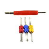 Maxbell 2x4 Pieces Dual Head Car Truck Tire Valve Stem Core Remover Repair Wrench Tool
