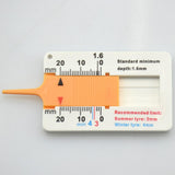 Maxbell 7xTyre Tread Depth Gauge Caliper Car Motorcycle Caravan Trailer Wheel Measure