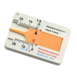 Maxbell 7xTyre Tread Depth Gauge Caliper Car Motorcycle Caravan Trailer Wheel Measure