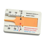 Maxbell 7xTyre Tread Depth Gauge Caliper Car Motorcycle Caravan Trailer Wheel Measure