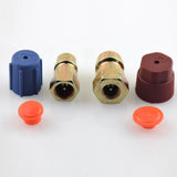 Maxbell 5xAC Quick Couplers Connectors High Low Side Port Adapter Retrofit R12 to R134