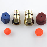 Maxbell 15xAC Quick Couplers Connectors High Low Side Port Adapter Retrofit R12 to R134