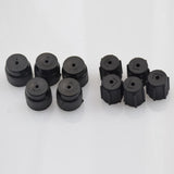 Maxbell 5x10 Pieces AC A/C Charging Port Service Caps R134a R12 13mm & 16mm Black