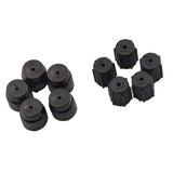 Maxbell 5x10 Pieces AC A/C Charging Port Service Caps R134a R12 13mm & 16mm Black