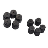 Maxbell 6x10 Pieces AC A/C Charging Port Service Caps R134a R12 13mm & 16mm Black