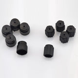 Maxbell 7x10 Pieces AC A/C Charging Port Service Caps R134a R12 13mm & 16mm Black