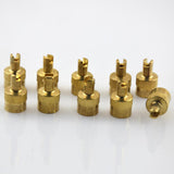Maxbell 10x10 Pieces Motorcyle Car Slotted Head Valve Stem Caps for Core Remover Tools