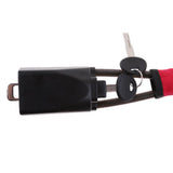 Universal Car Vehicle Anti-theft Steel Locking Steering Wheel Lock Strap 4x