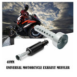 Maxbell 6xUniversal Motorcycle Exhaust Can Killer Silencer Muffler Baffle 48mm Silver