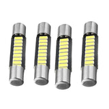 Maxbell 2x4 Pieces 29mm Festoon Crew Cut 4014 9SMD Cold White Dome Interior Light Bulb