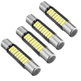 Maxbell 2x4 Pieces 29mm Festoon Crew Cut 4014 9SMD Cold White Dome Interior Light Bulb