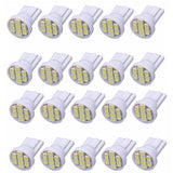 Maxbell 5x20 Pieces T10-1206-8SMD White LED Instrument Dash Panel Gauge Light Lamps