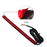 Maxbell 2xMotorcycle Flexible Integrated 48-LED Brake Tail Turn Signal Light Strip