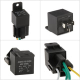 Maxbell 6xCar Automotive Truck 4 Pin 12V 40 Amp SPDT NC Relay and Harness Socket