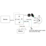 Maxbell 6xCar Automotive Truck 4 Pin 12V 40 Amp SPDT NC Relay and Harness Socket